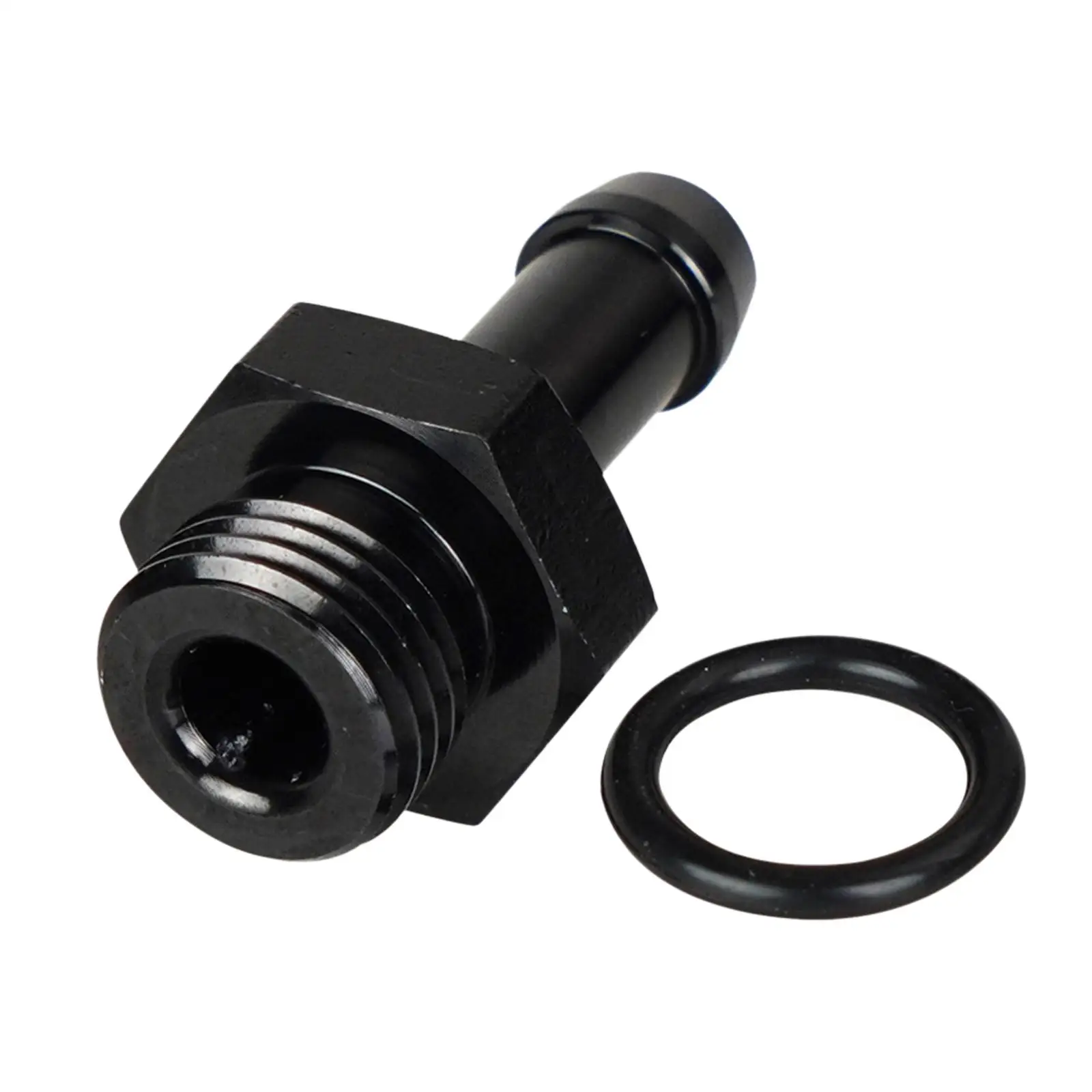 6AN Male to 5/16 Hose Barb Straight Fitting Directly Replace Durable Sturdy Aluminum Fuel Oil Line Adapter O Ring Seal