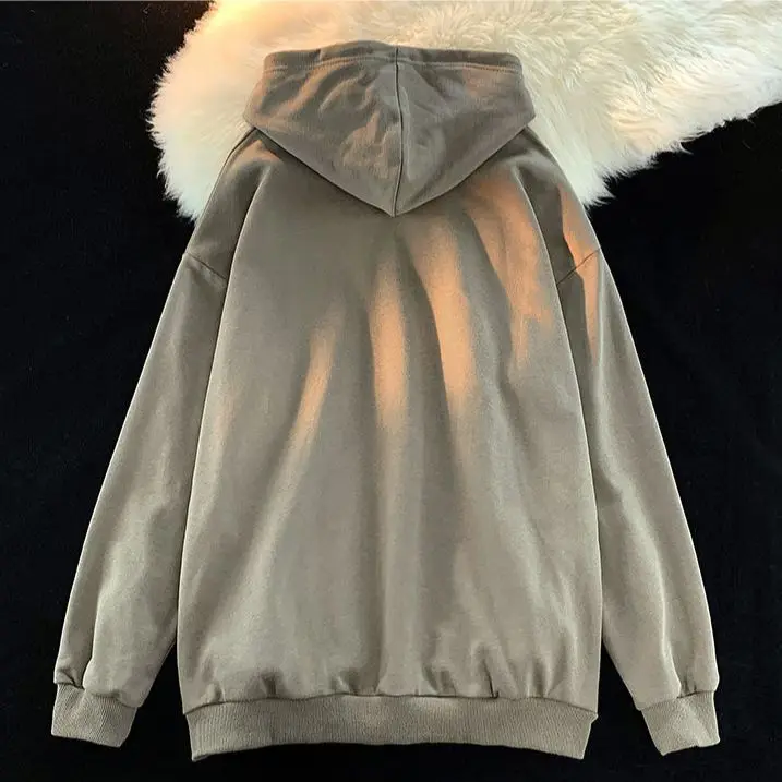 New American Retro Print Hoodies Sweater Loose Coat Vintage Goth Y2k Harajuku Top Quality Oversized Hoodie