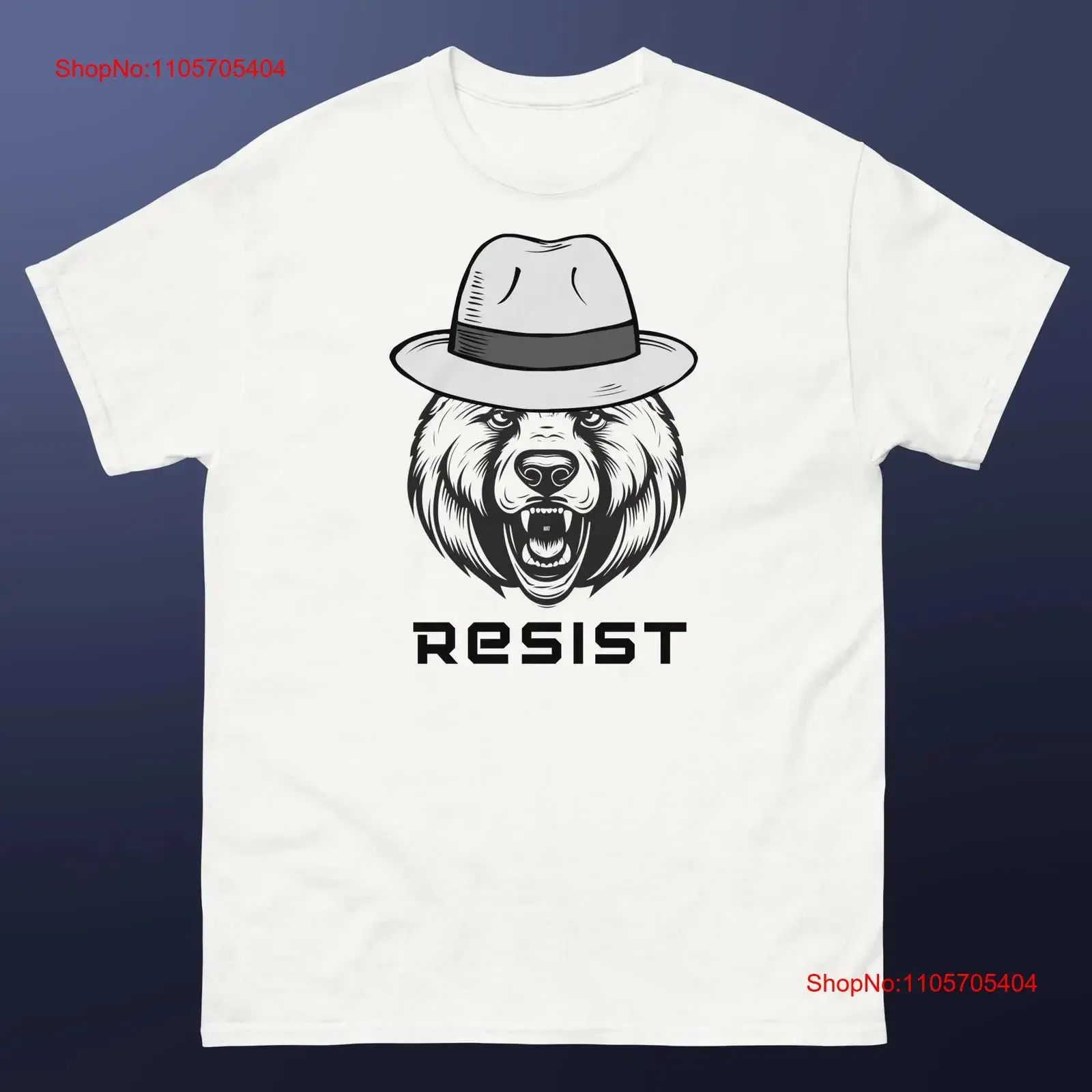 Smokey the Bear Resist T Shirt Funny classic tee long or short sleeves vintage Washed Comfortable Versatile fashion