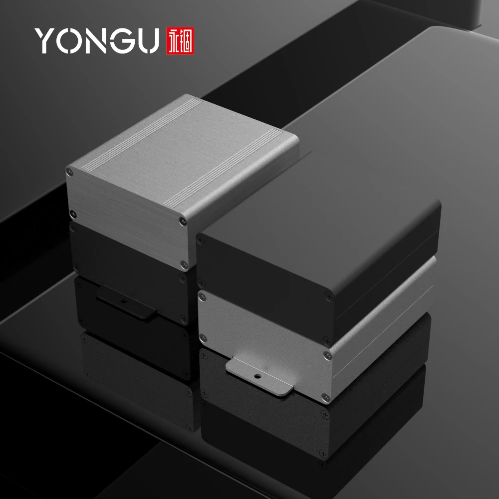 Metal Safe Battery Box CNC Milling Machine Components Housing Aluminum Split Type Electronic Instrument Enclosure H10 88*38MM