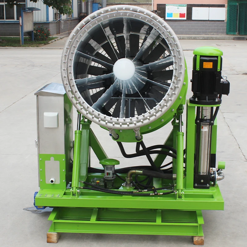 Equipamento de limpeza fornecido pulverizador de água aço carbono mesquita verão tempo quente spray resfriamento usado caixa nevoeiro canhão máquina