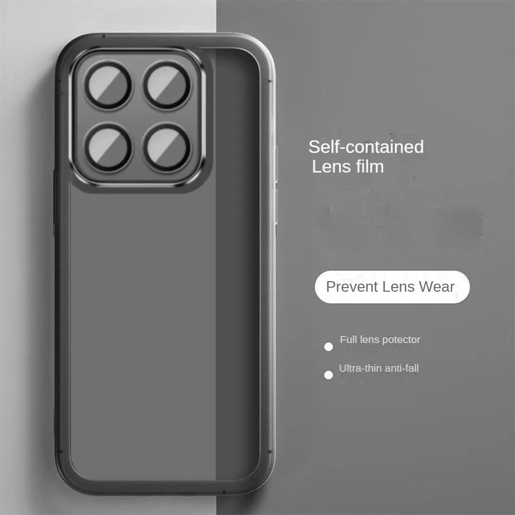 

For Xiaomi 15 14 14T Pro Case Transparent Camera Protector Phone Case For Xiaomi 14 poco f7 ultra 12T 13T 13 Pro redmi a5 Cover