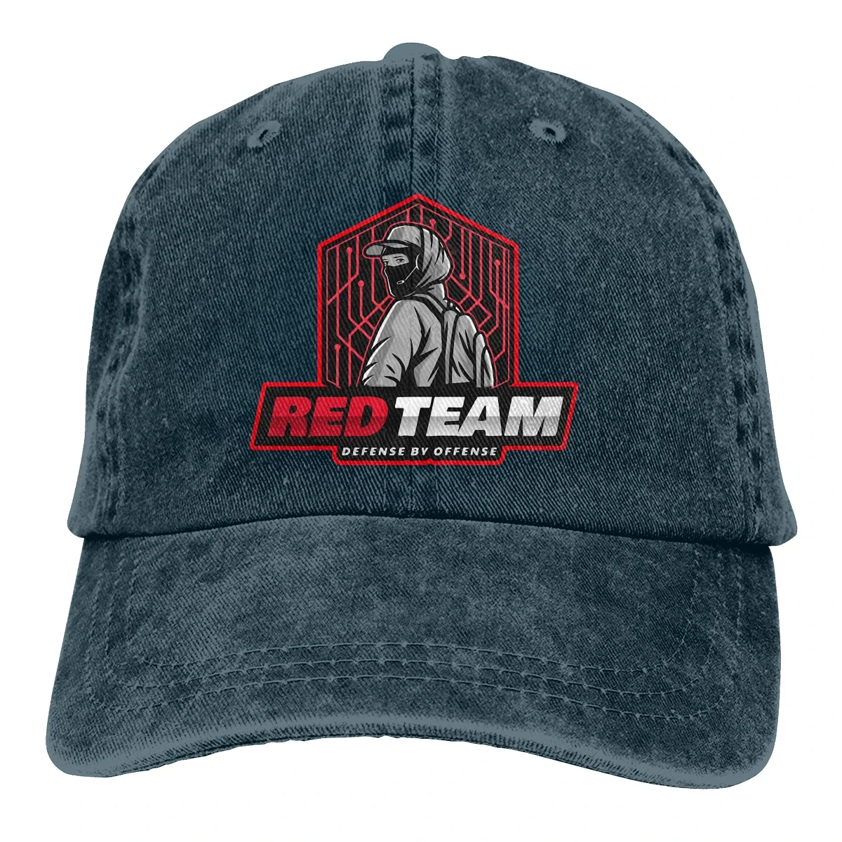Cyber Security Rode Team Defense Baseball Cap Heren Hoeden Dames Vizierbescherming Snapback Linux Besturingssysteem Tux Penguin Caps