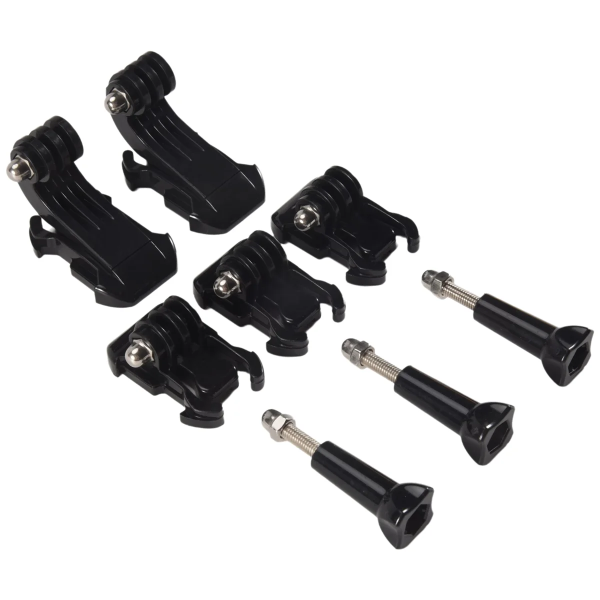 ABGIEight في مجموعة ملحقات واحدة لـ Gopro، حامل أساسي بمشبك إبزيم، سطح عمودي سريع التركيب على شكل حرف J، طويل