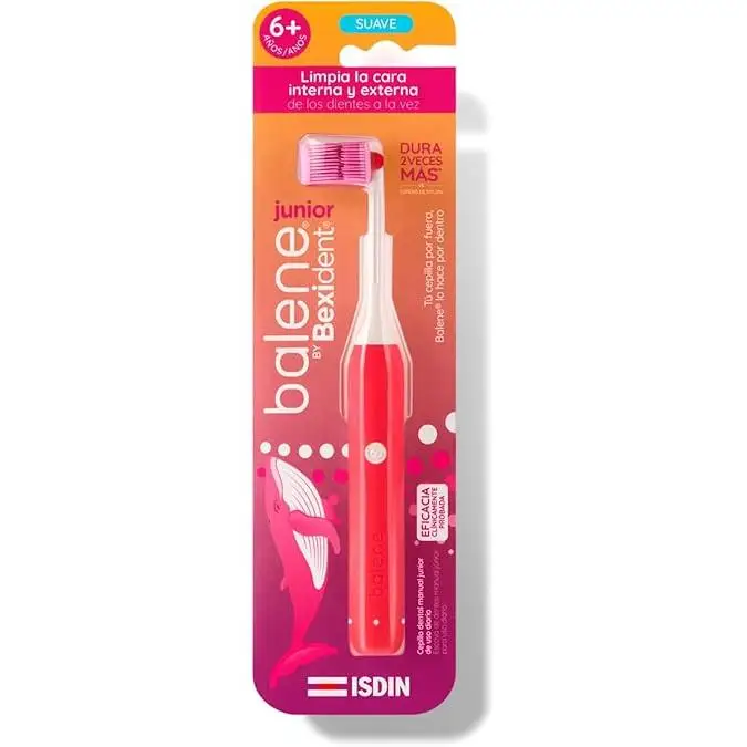 Isdin By Bexident Cepillo Dental Junior Silicona +6 Años Color Coral