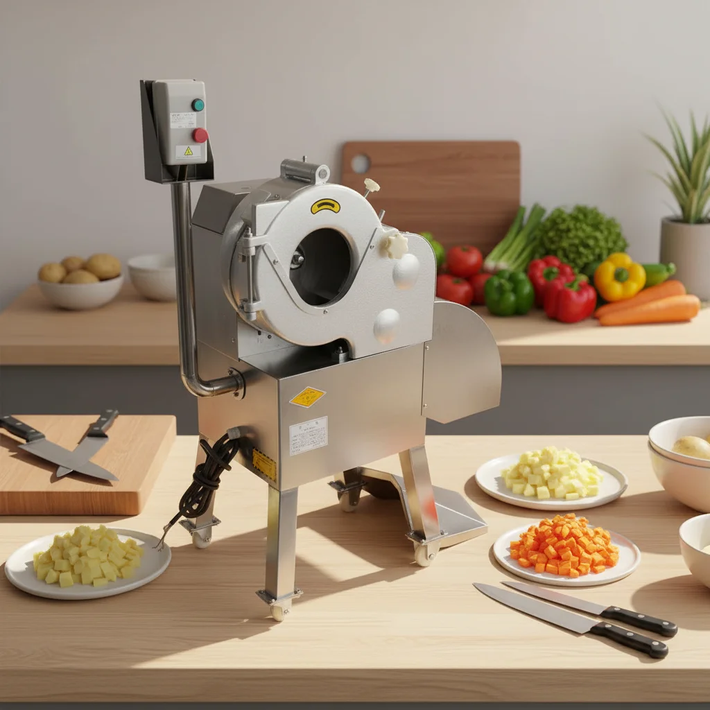 Automatic Produce Shredder Electric Cucumber Chopper Factory Direct