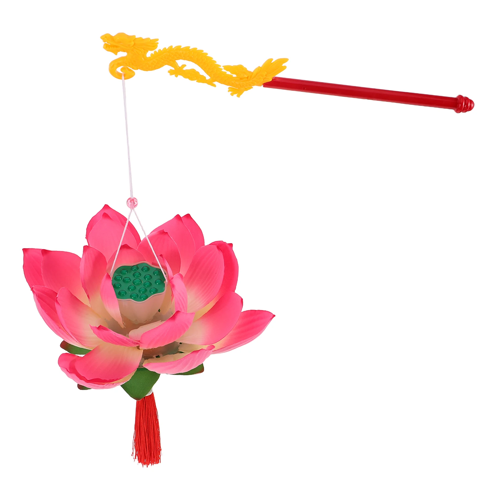 Lotus Lamp Lantern Decorative Chinese New Year Decorations Garden Lanterns Years Portable