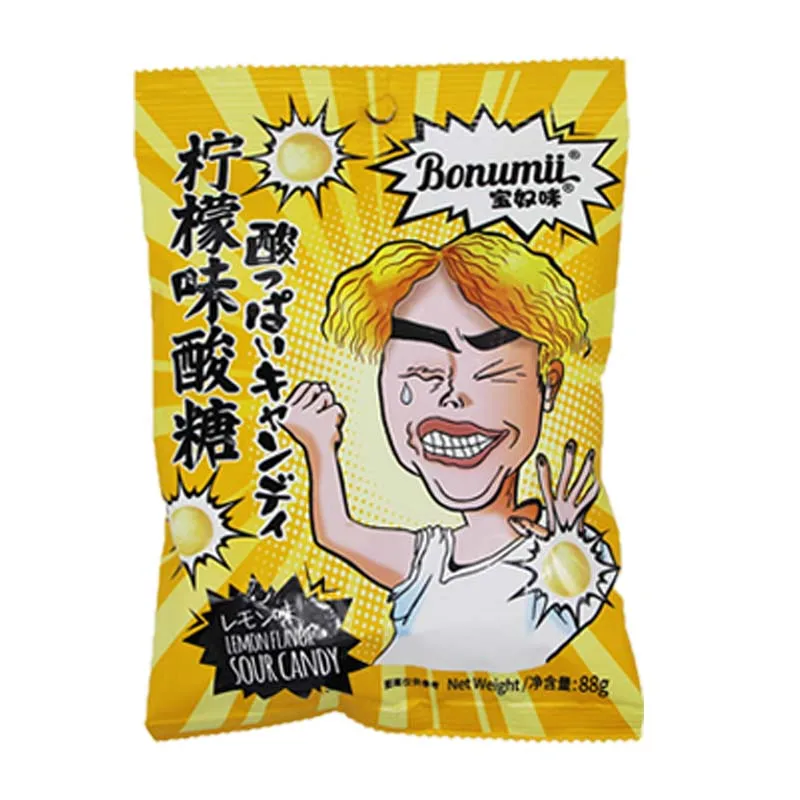 ボヌミィ サワーファニーサワーキャンディー、3.11オンス（88g）×2パック、学生向け、居眠り防止、いたずらで面白いお菓子
