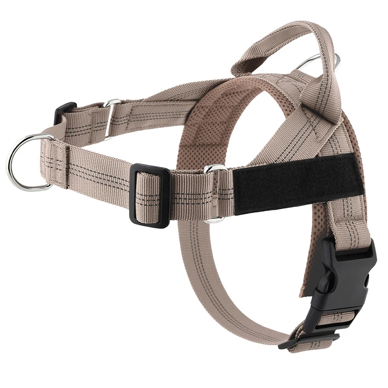 Coleira Peitoral Personalizada e Refletiva Anti-Puxão para Cães de Pequeno e Médio Porte, Lavável, Resistente a Explosões e Confortável._voghion.com