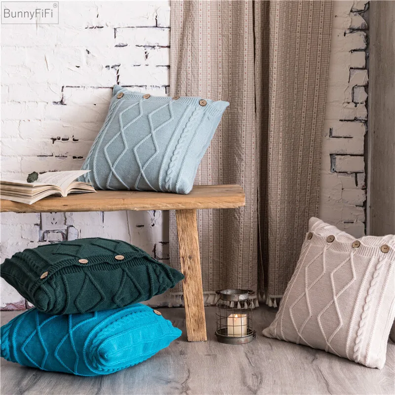 Nordic Solid Pillow Cover 18