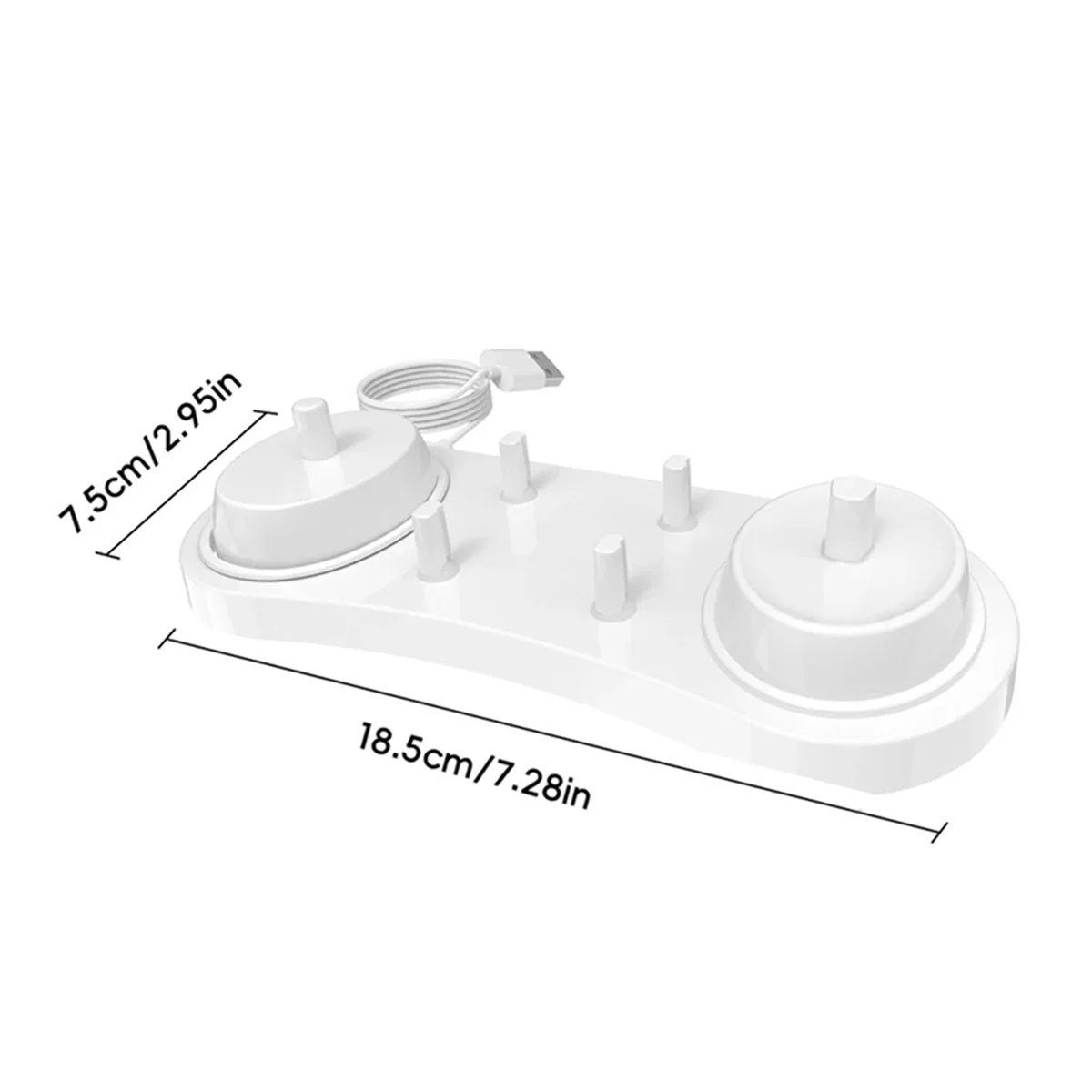 A07I لشاحن فرشاة الأسنان الكهربائية OralB 3757/3709 D12 D16 P2000 P3000 حامل فرشاة الأسنان الكهربائية مع منفذ شحن