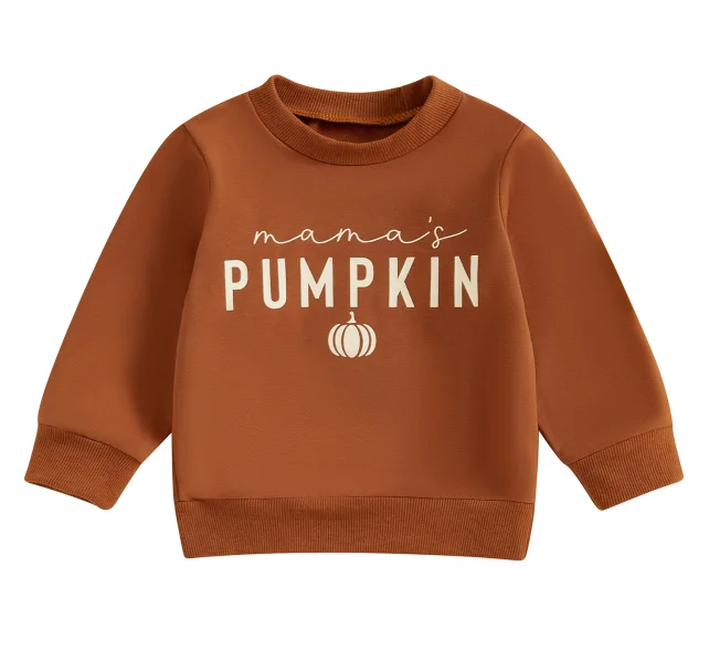 Get Your Kids Halloween-Ready with Our Spooky Pumpkin Hoodies in White and Rust Brown - Available in Multiple Sizes