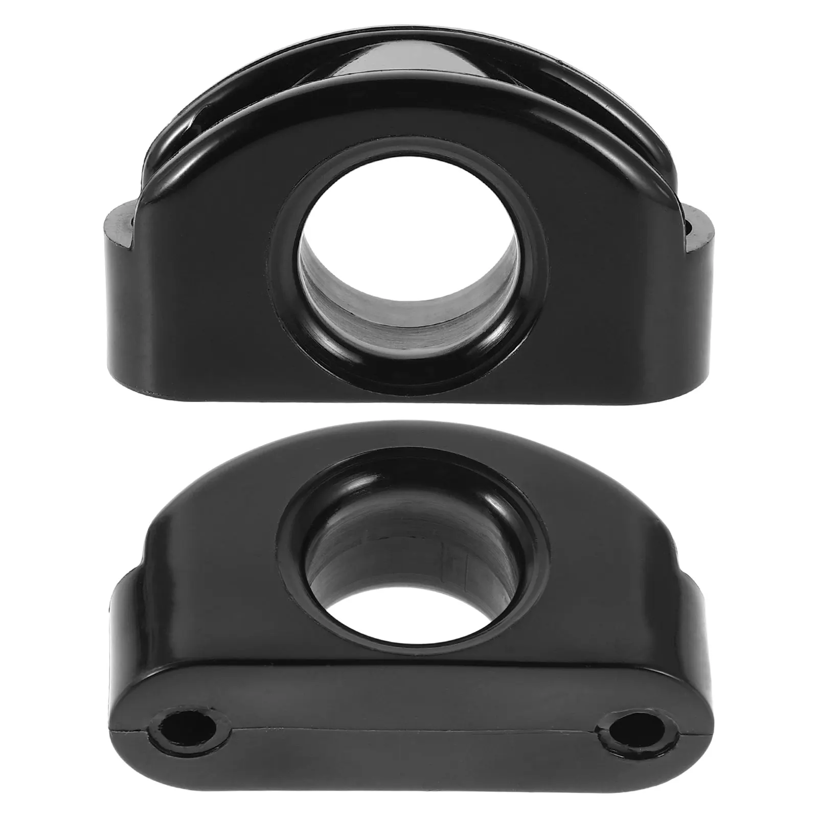 

2 pcs Nylon Marine Pulley Guide For Kayak Boat Yacht Canoe Smooth Wire Rope Roller Heavy Duty Replacement Easy Install Fishing