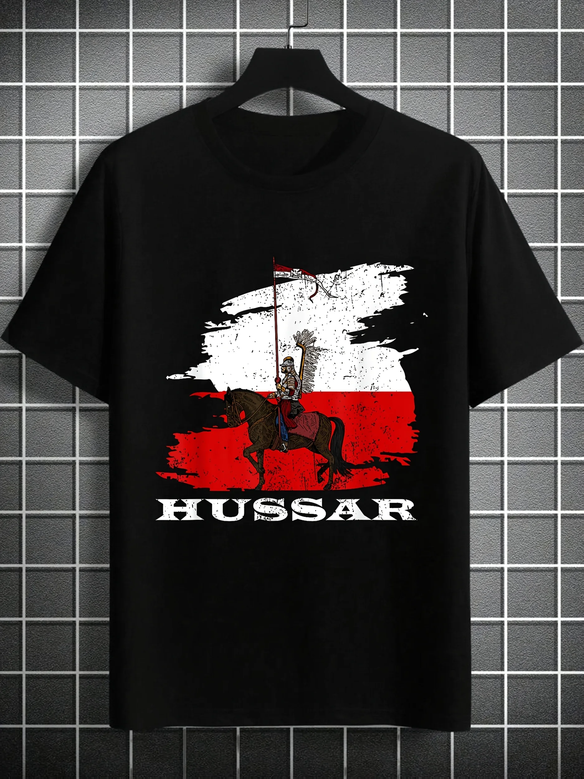 Poland Polska Husaria Polish Winged Hussars T-Shirt 100% Cotton O-Neck Short Sleeve Summer Casual Mens T-shirt Streetwear
