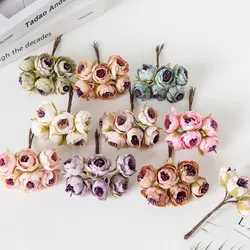 Artificial Flowers Silk Stamen Plum Wedding Wall Christmas Wreath Garden Diy gift Box Home Decoration Hot selling high quality