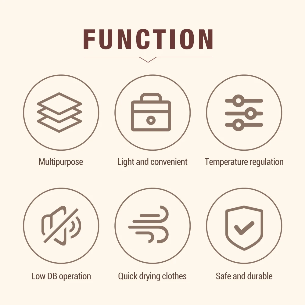 مجفف ملابس كهربائي صغير محمول قابل للطي بدرجة حرارة مزدوجة تحكم ذكي رف تجفيف للأحذية والقمصان والسراويل والملابس الداخلية