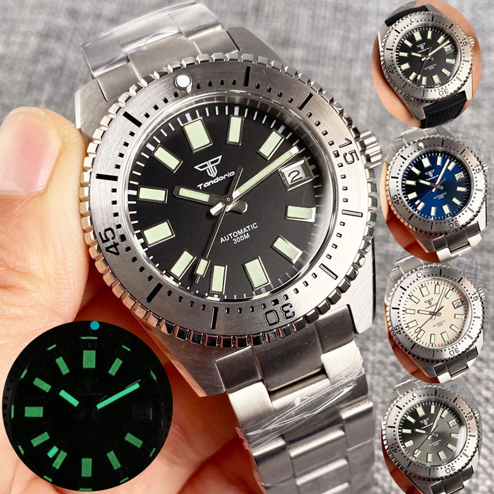 

Tandorio модные 30ATM водонепроницаемые 40 мм NH35 автоматические механические мужские часы черный/серый/синий/бежевый циферблат AR куполообразное сапфировое стекло