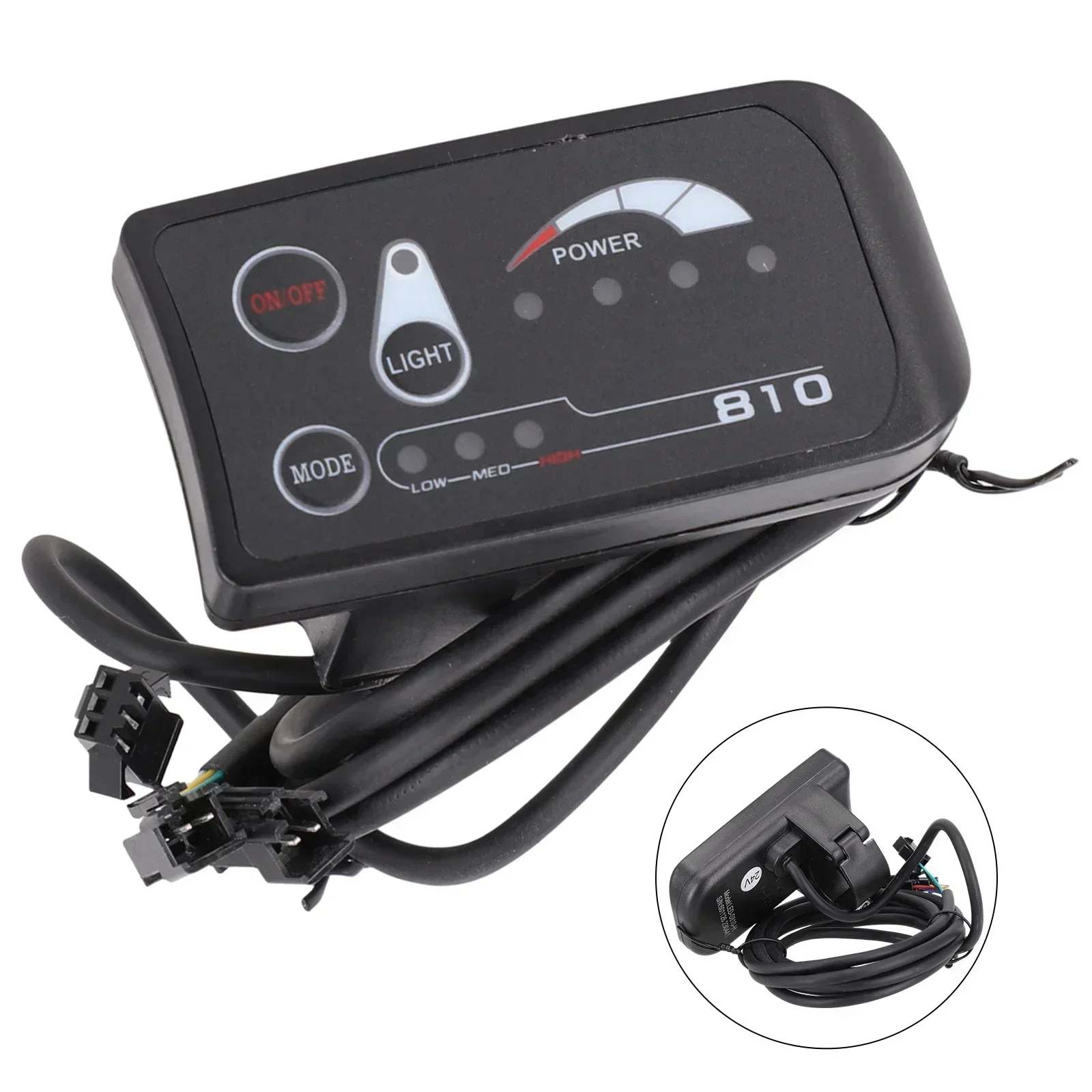 Electric Bicycle 24V/36V/48V 810 LED Speed Control Instrument Power Display Controller Plastic Panel Bicycle Supplies
