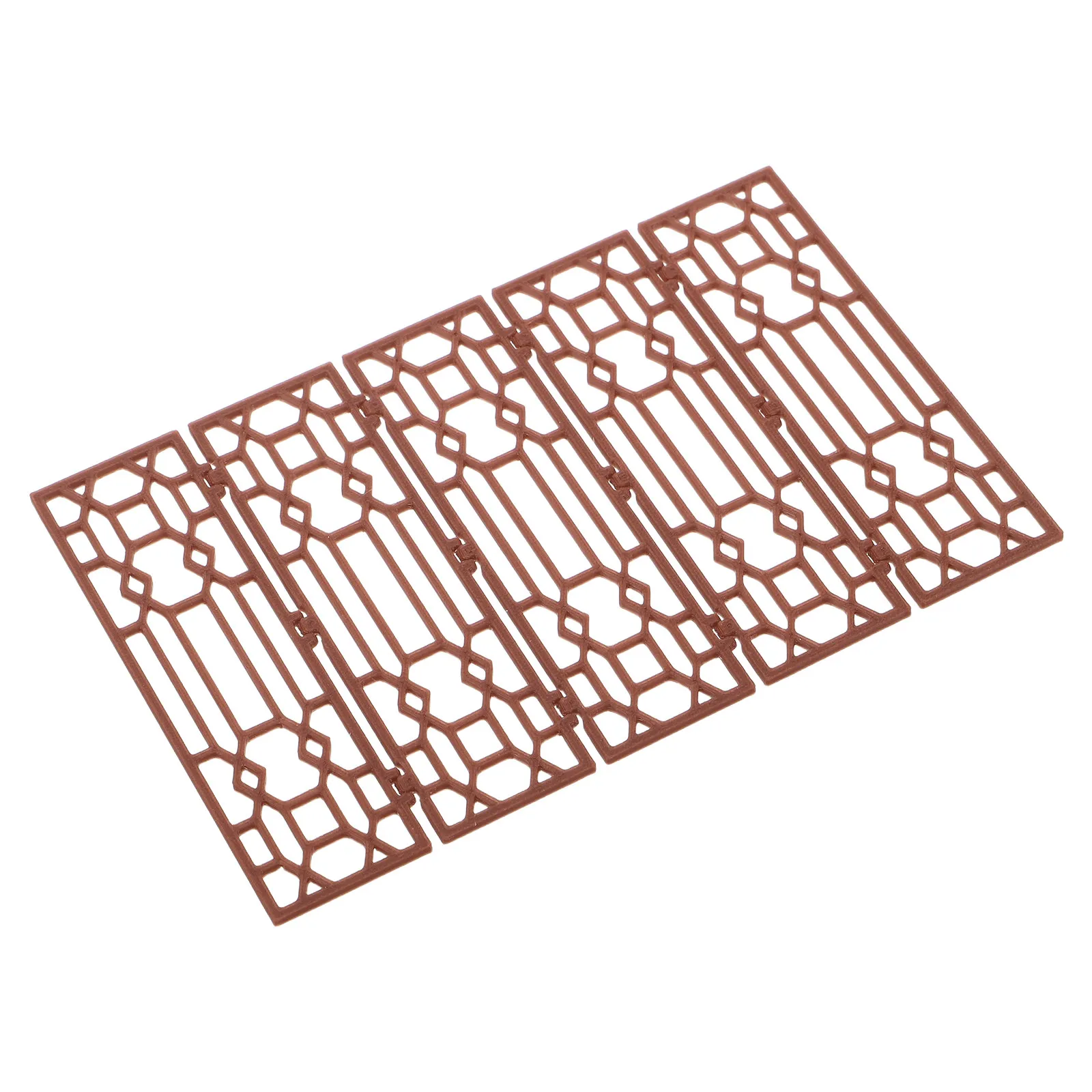 

Mini Chinese Folding Screen Vintage Decorative 5.15x3.34x0.07 Desktop Privacy Divider Miniature Screen for Dollhouse Decorations