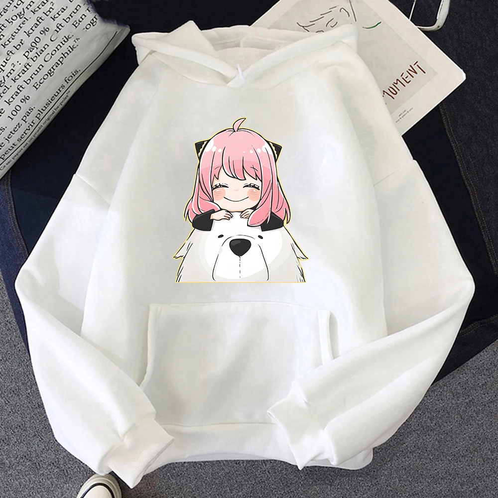 Harajuku Anime Spy X Family Plus Size Hoodie Anya Women Sweatshirts Kawaii Casual Female Streetwear Long Sleeve Clothes Tops