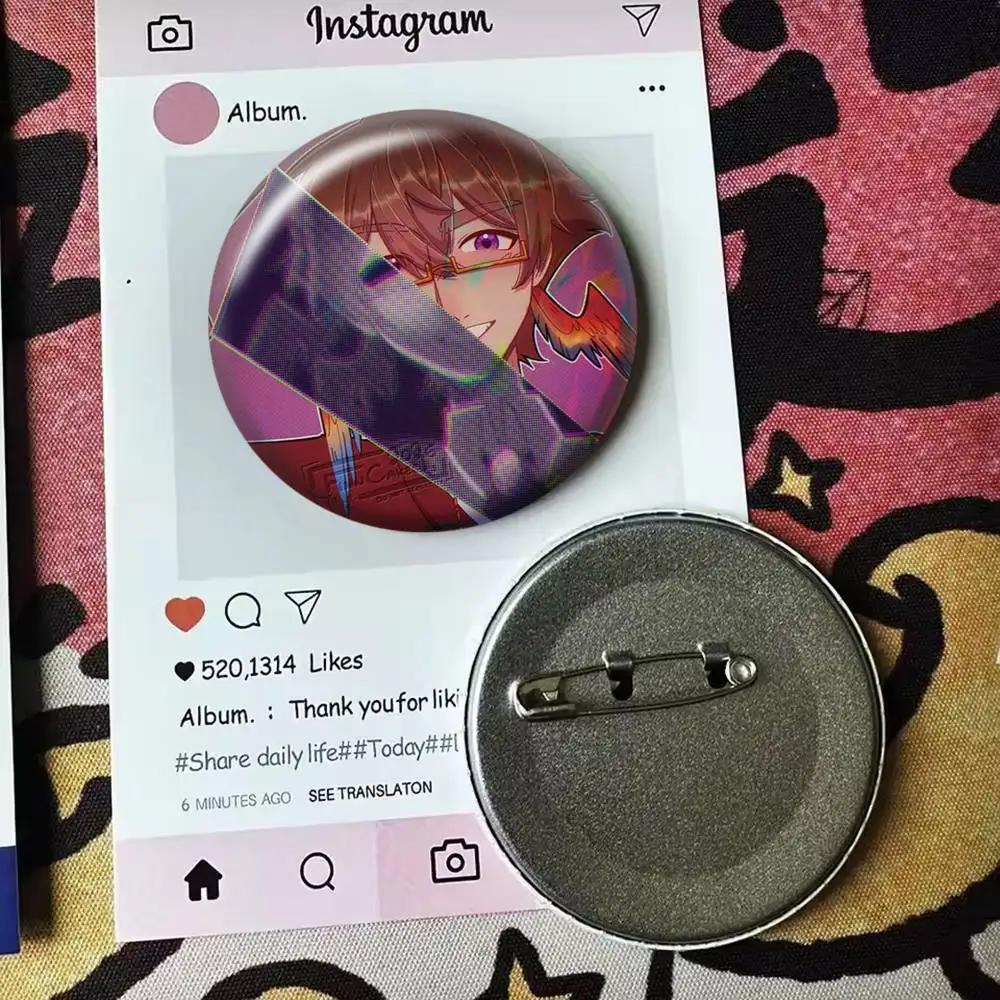 For Grian Employee  Laser Badge Creative Pins Brooch for Bag Clothes Hat Decor Gifts Fans Collect