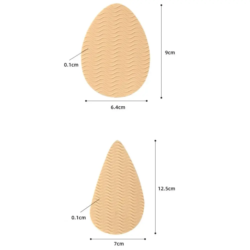 Ruído-Absorbing Silicone Mesh Glue, Anti-Skid Pad, Sola Transparente, Etiqueta Antiderrapante, Preto Khaki Bege