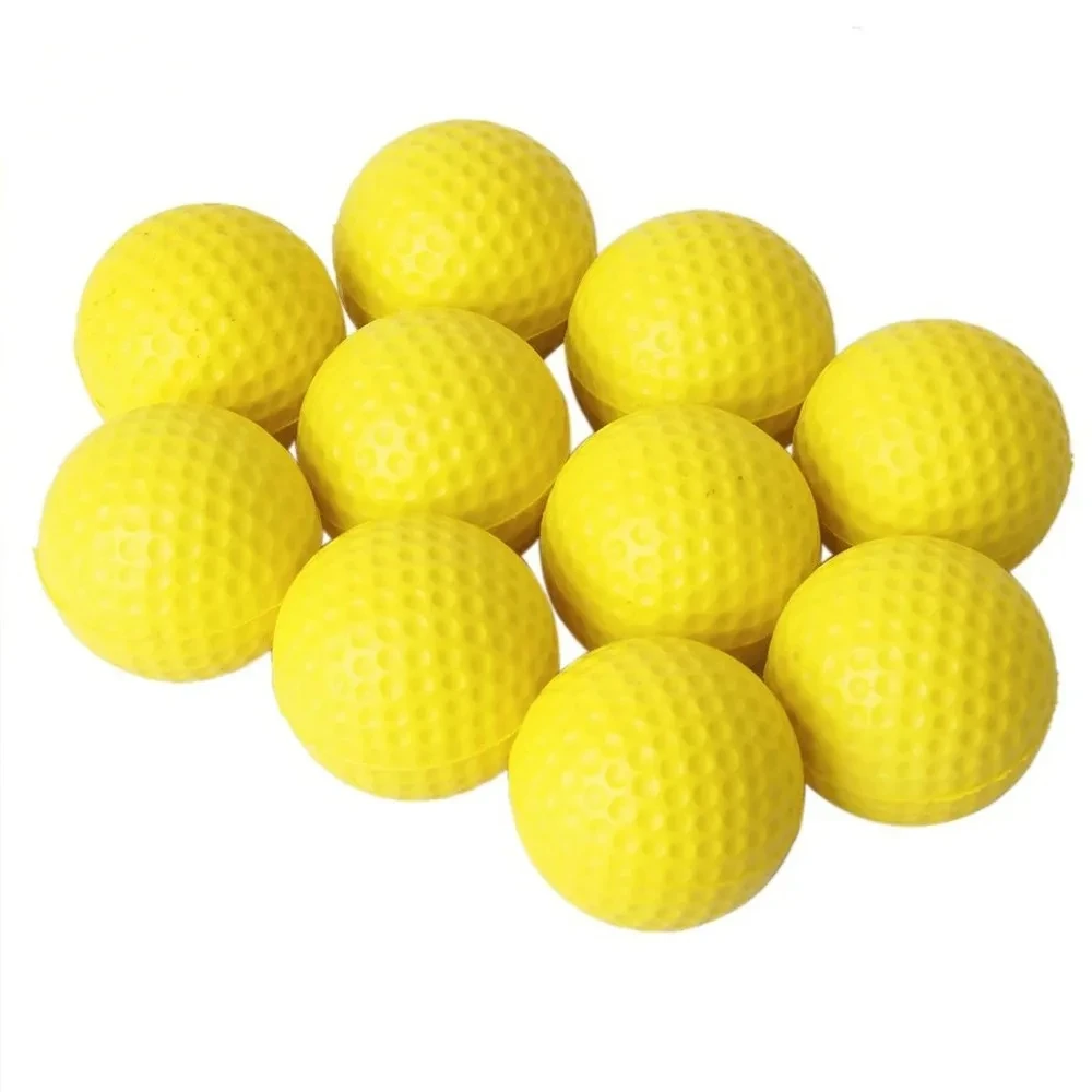 10 bolas de práctica de Golf de espuma, bolas suaves para entrenamiento en interiores o exteriores, ideales para mejorar las habilidades de Golf,