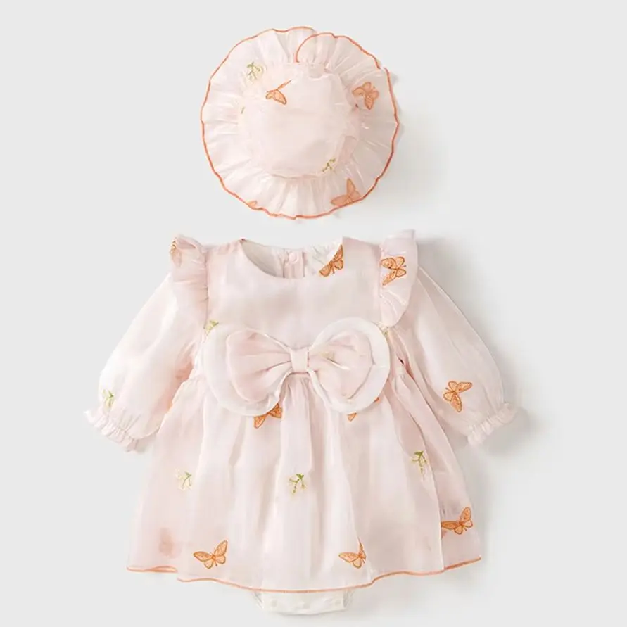 

Baby Summer Clothing Baby Rompers Newborn Dress Cute Long Sleeve Dresses for Girls 1st Birthday Party Dress Baby Clothes Outfit