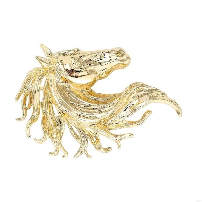  Alloy Horse Brooch Three Color Addition For Outfit Enhancement