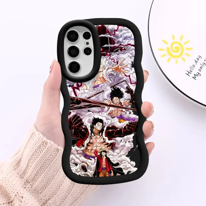 Comics Monkey-D-Luffy Phone Case For Samsung Galaxy S24 S22 Ultra S23 S21 S20 FE Hard Matte Shell Protective Cover Fundas