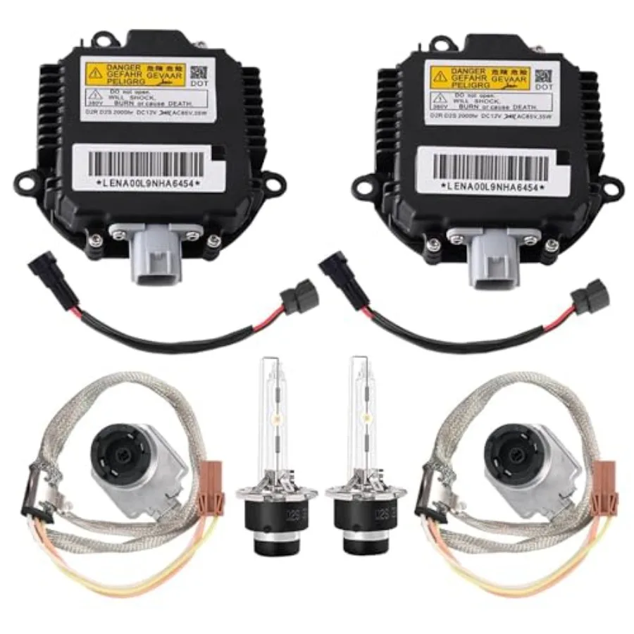 

2X Headlight Ballast and Igniter Kit with D2S Bulb - Pair for Both Sides Compatible with Infiniti Nissan 350Z G37 G35 FX35 Mura