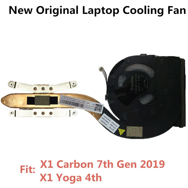 

New Heatsink CPU Cooler Cooling Fan for Lenovo ThinkPad X1 Carbon 7th Gen X1 Yoga 4th Gen laptop 01YU036 01YU037 5H40W65011