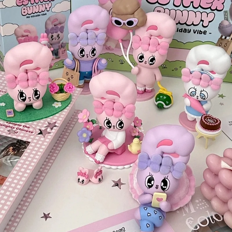 

Esther Bunny My Holiday Vibe Series Blind Box Esther Bunny Mystery Box Cute Dolls Girls Surprise Birthday Gifts Table Decoration