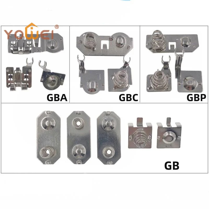 Latest 1/5 Sets For GB GBA GBC GBP Gameboy Remote Console Housing & Mainboard Advance Color Battery Terminals Spring Contacts
