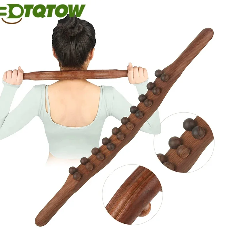 

1PCS Wood Therapy Massage Tools - Wooden Massage Roller Wooden Gua Sha Lymphatic Drainage Massager Tool for Fully Body Shaping