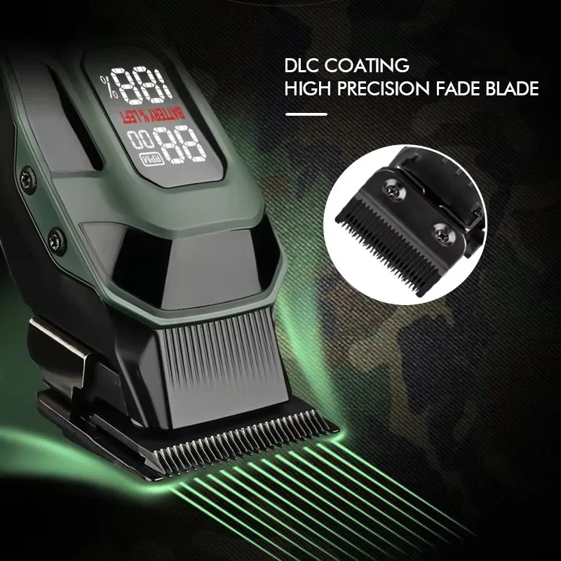 المهنية 8080-6105-701 الأسود 3 قطعة مقص الشعر المتقلب 9000 سرعات 5 تعديل رافعة الكهربائية DLC شفرة آلة حلاقة