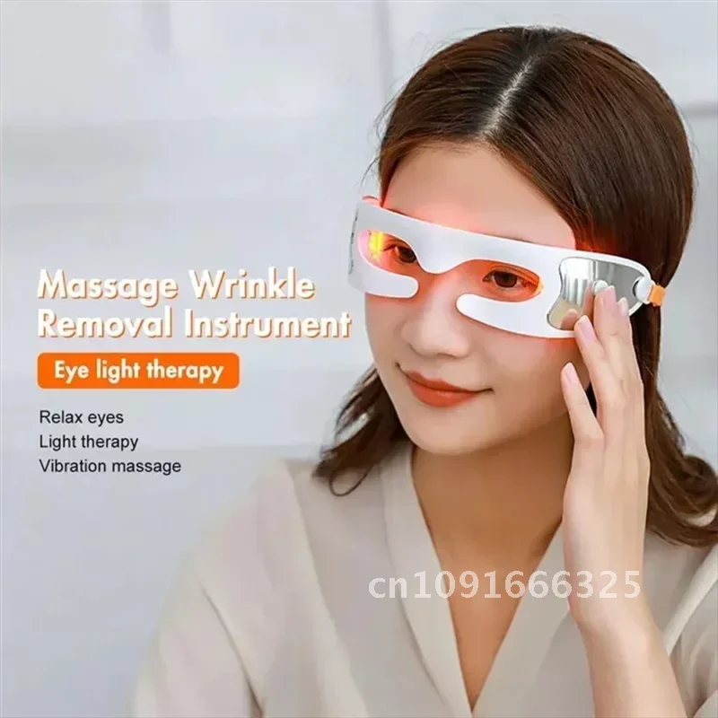 Elektrische oogmassager Anti-rimpel Schoonheidsmassage Anti-aging oog LED Oogmassage Heet gereedschap Massageverzorgingsapparaat Oplaadbaar