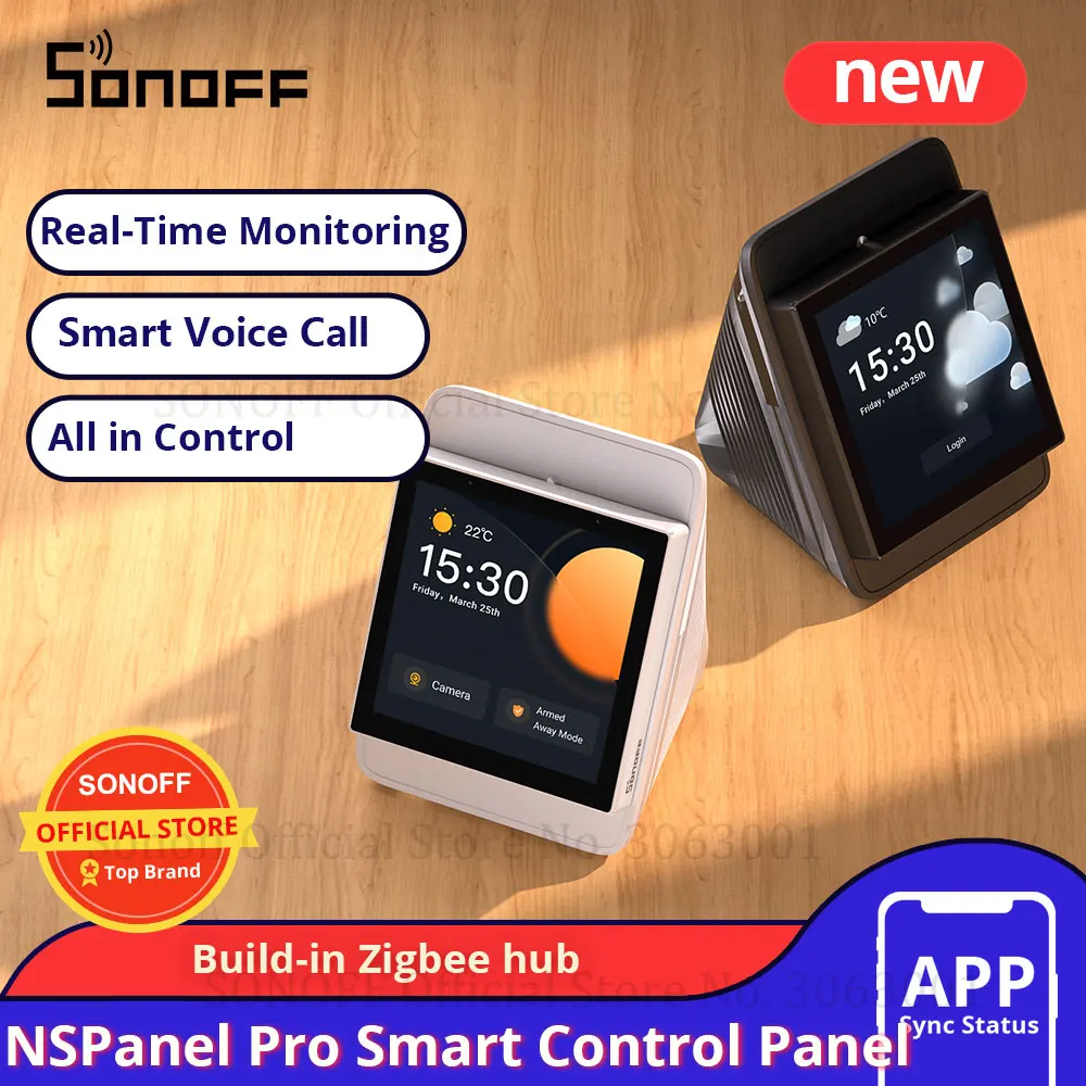 SONOFF NSPanel Pro Smart Home Control Panel Smart Scene Wall Switch EU/ US Smart Home Thermostat Display Switch Woks with Alexa