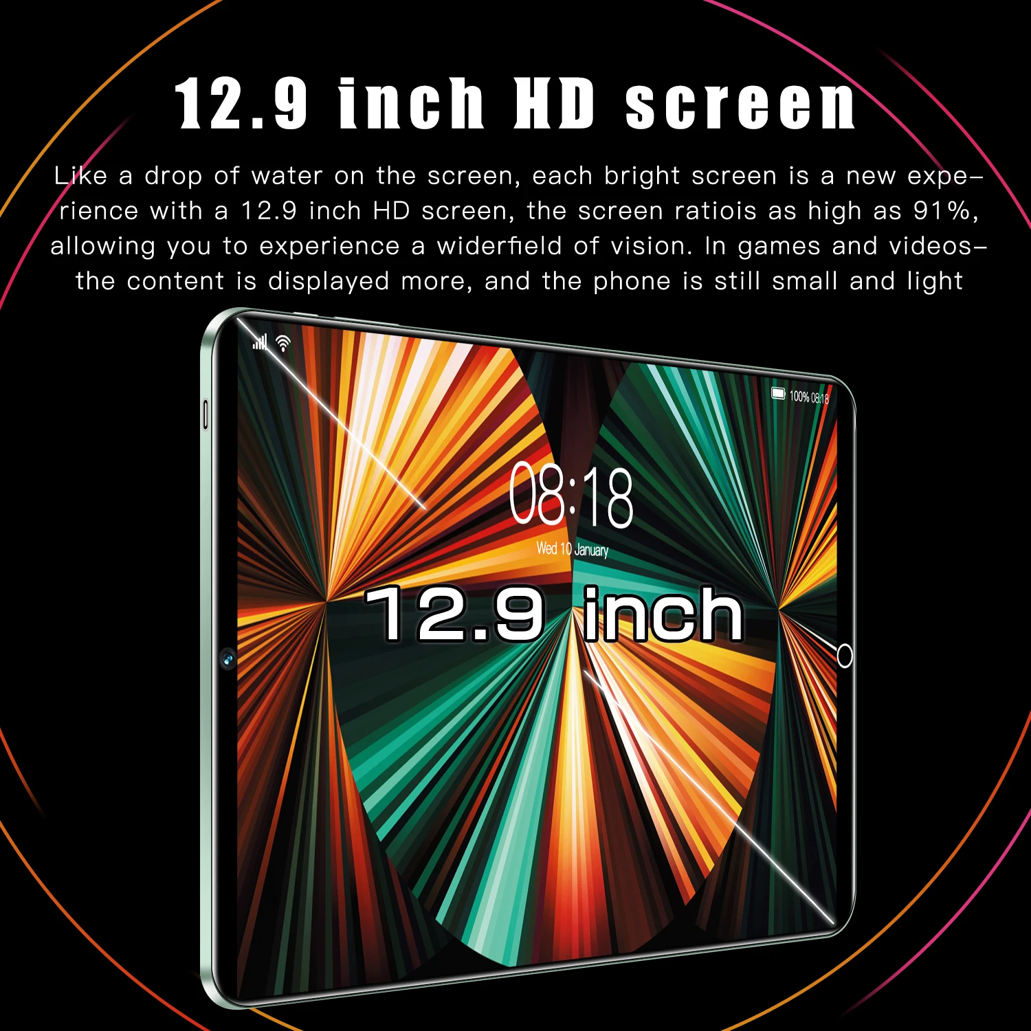 New 10 Inch WIFI Tablet PC Android Cheap 4G 5G RAM 22GB ROM 2TB for Study Work Entertainment with High Quality Tab Pad Tablet