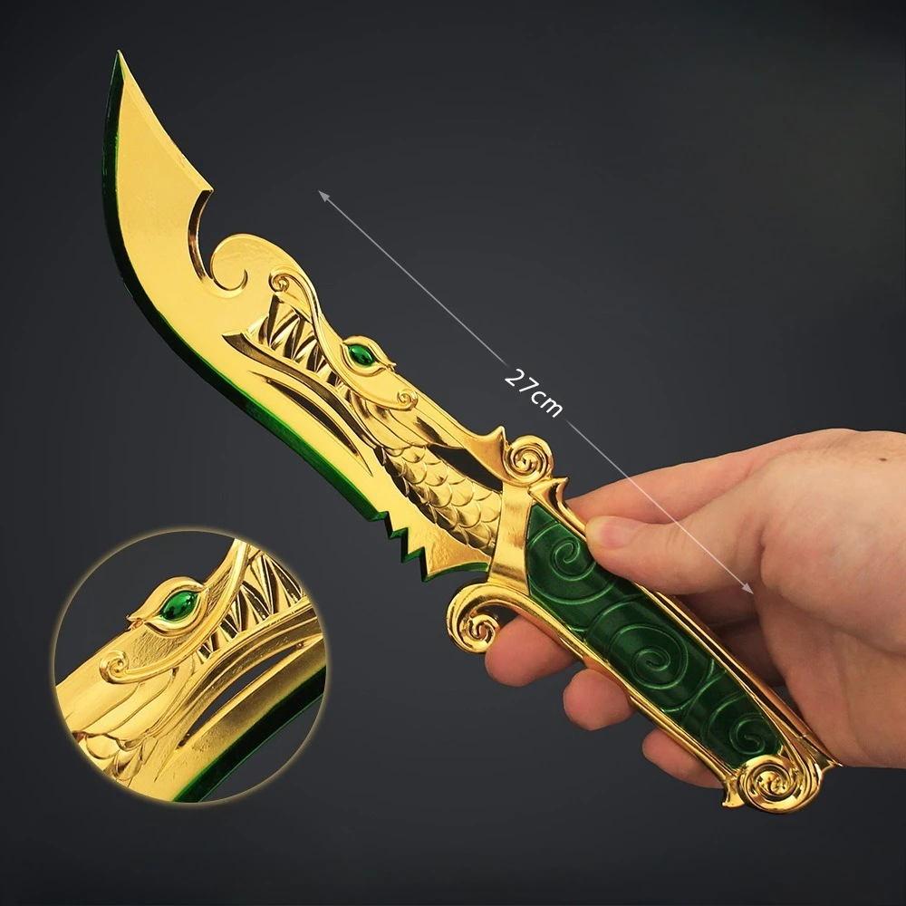 

Valorant Game Peripheral The Coveted Knife 27cm Metal Samurai Melee Sword Model Desktop Ornaments Collections Toys Gift for Boy