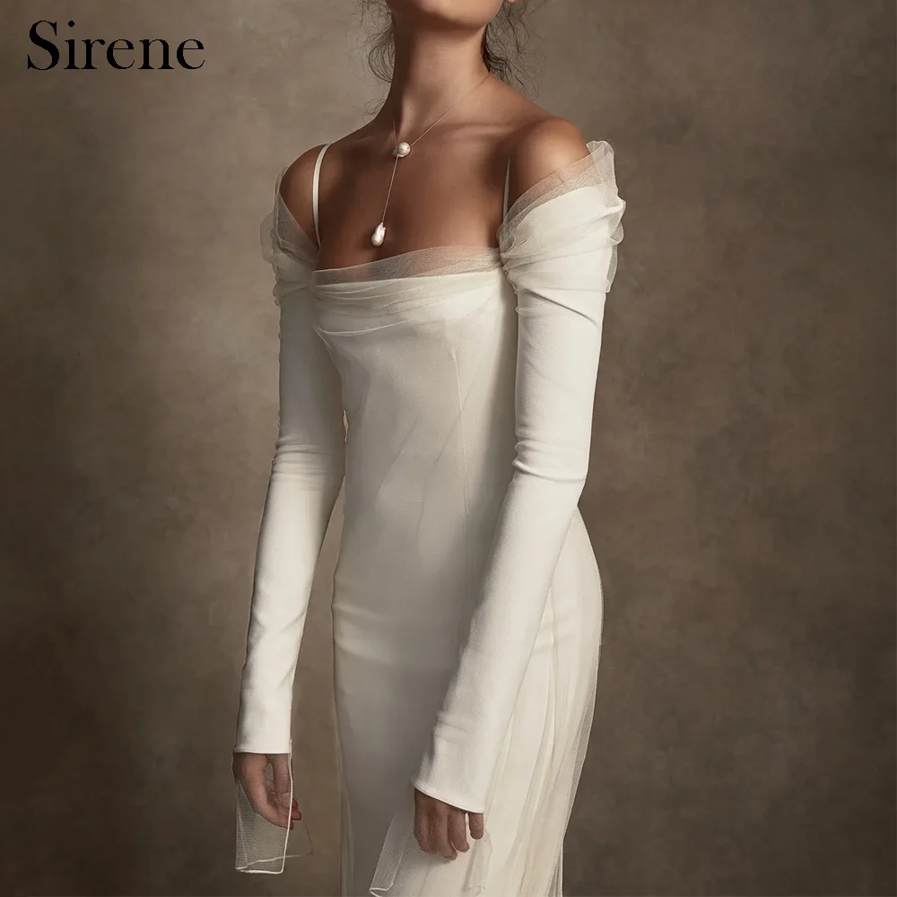 

Sirene Elegant Long Mermaid Wedding Dresses Satin Backless Floor-Length Brides Dress Women Tailor-Made Vestidos De Novias 2024