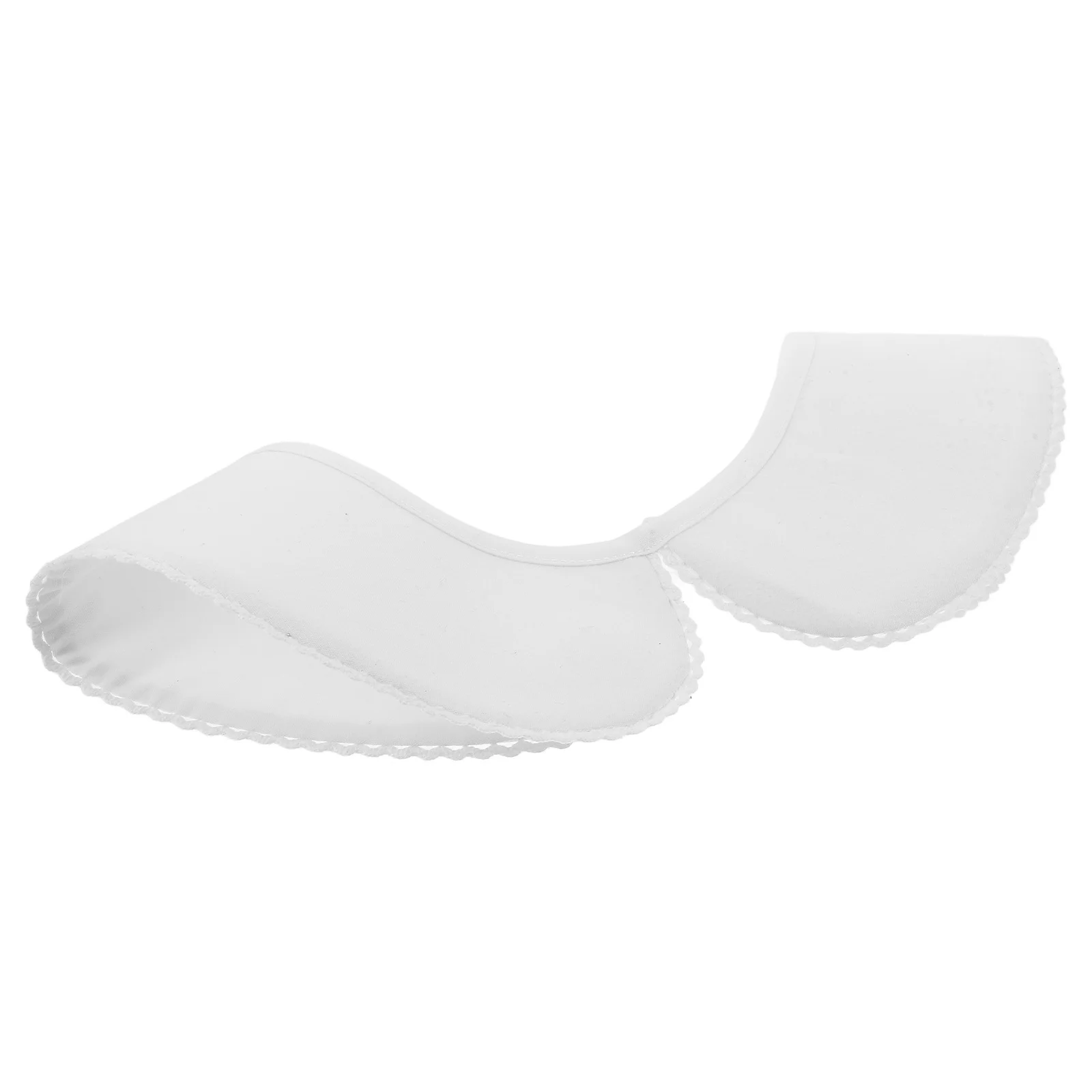 Faux col en dentelle de coton blanc pour femmes, chemise élégante détachable, chemisier à revers, faux col pour tenues de bureau, automne hiver