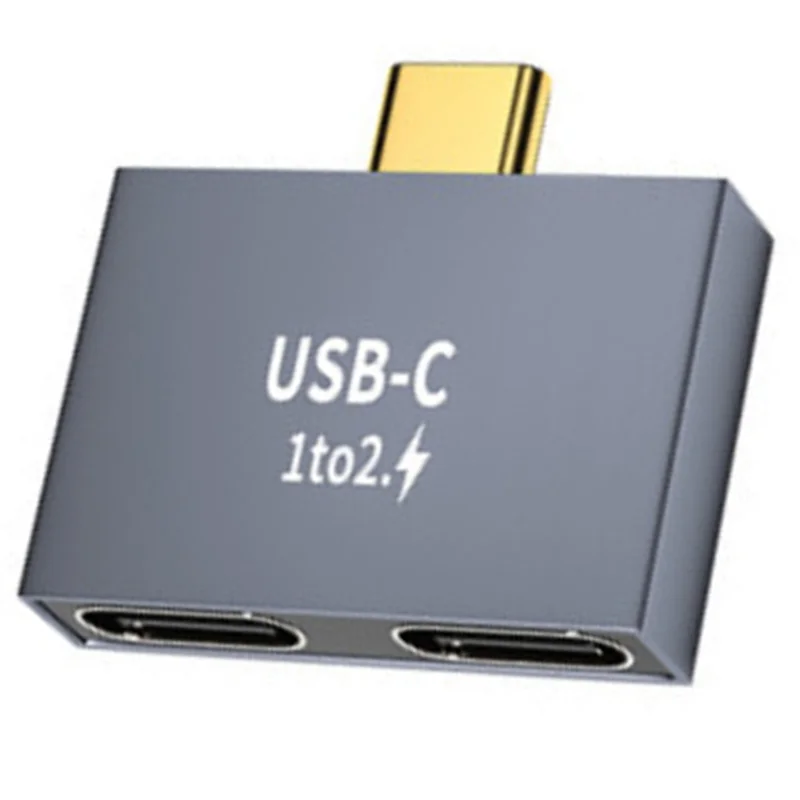 

A29F-разветвитель-конвертер, адаптер-удлинитель C «папа» на двойной тип-C «мама» для зарядного устройства USB C, внешний аккумулятор для ноутбука