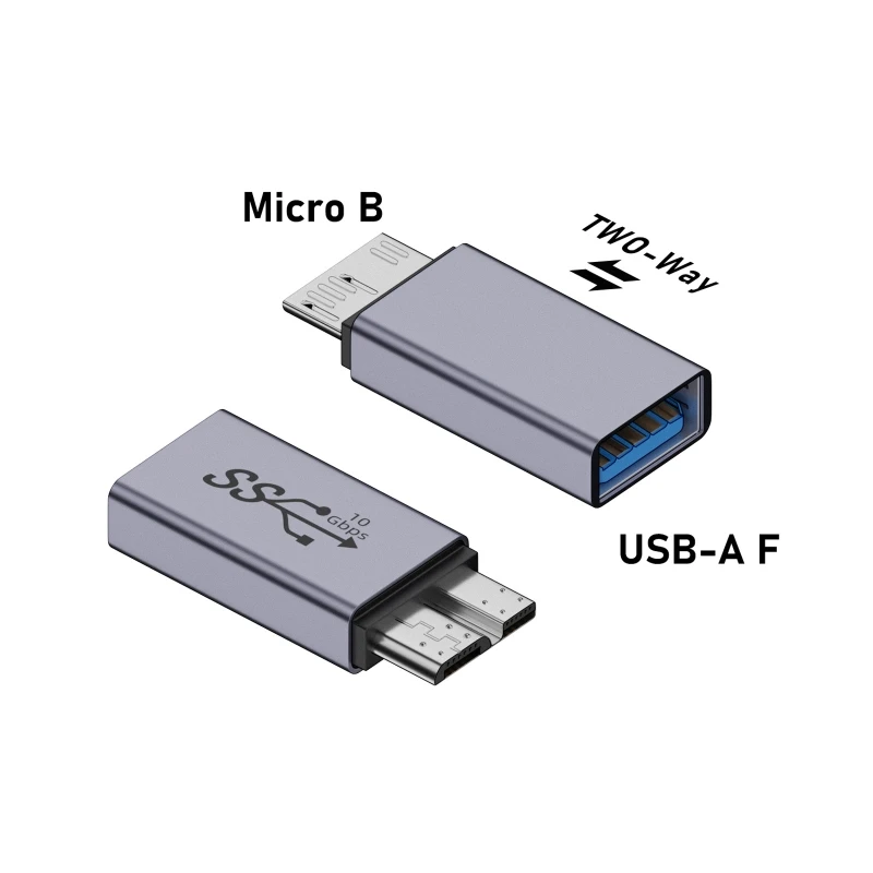USB C TO Micro B USB 3.0อะแดปเตอร์ชนิด C ตัวเมียเป็น Micro B ตัวผู้ไมโคร3.0ชาร์จเร็ว USB Micro Type C ความเร็วสูงสำหรับแล็ปท็อป HDD