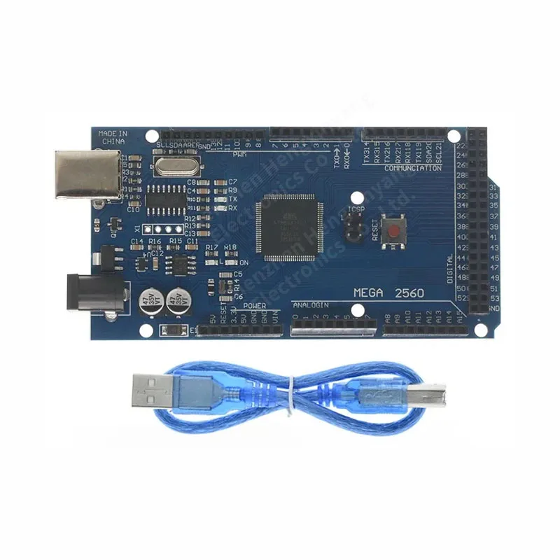 MEGA2560 MEGA 2560 R3 (ATmega2560-16AU CH340G) AVR Type-C USB Development Board for Arduino