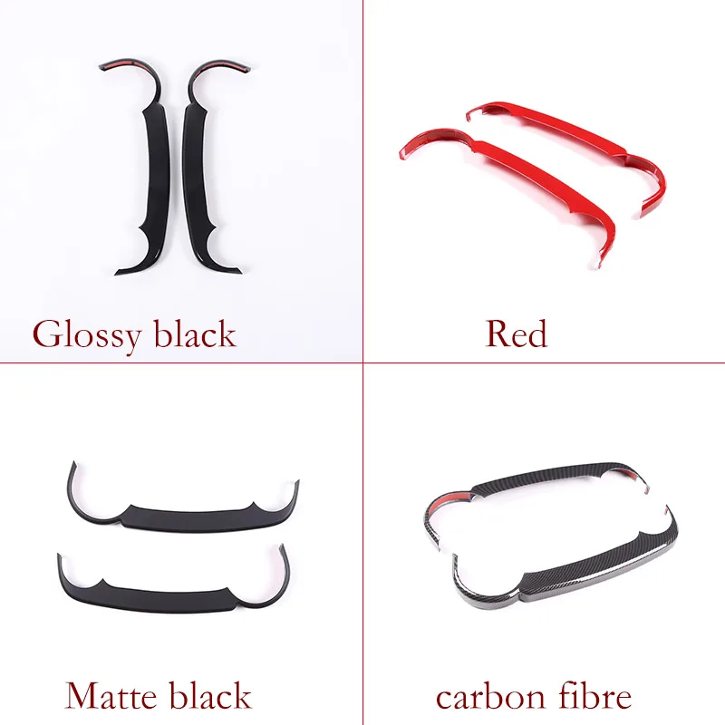ABS Glossy black For Toyota FJ Cruiser 2007-2021 Car Center Control Navigation Side Trim Strip Car Interior Accessories