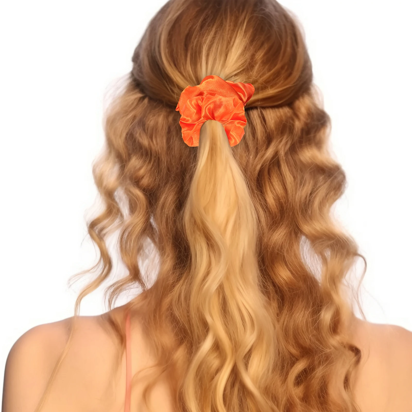 

20pcs Satin Scrunchies Women Girls Elastic Hair Ties Ponytail Holders Bulk Soft Wristband Hair Accessories Daily Party Wedding