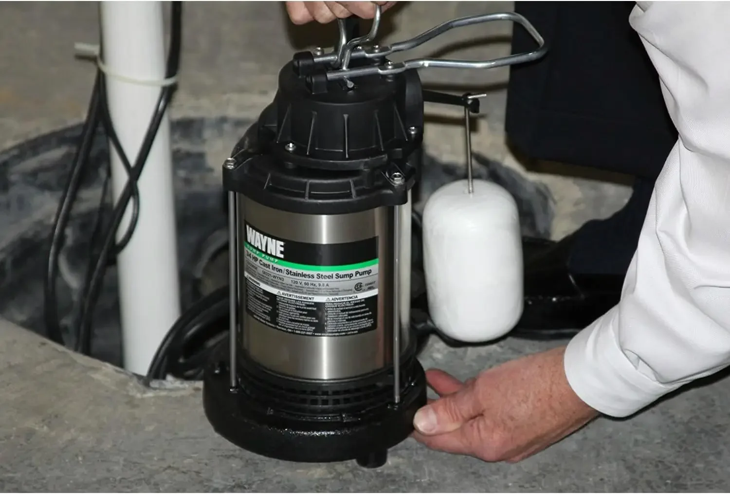 

Submersible Cast Iron and Stainless Steel Sump Pump with Integrated Vertical Float Switch -