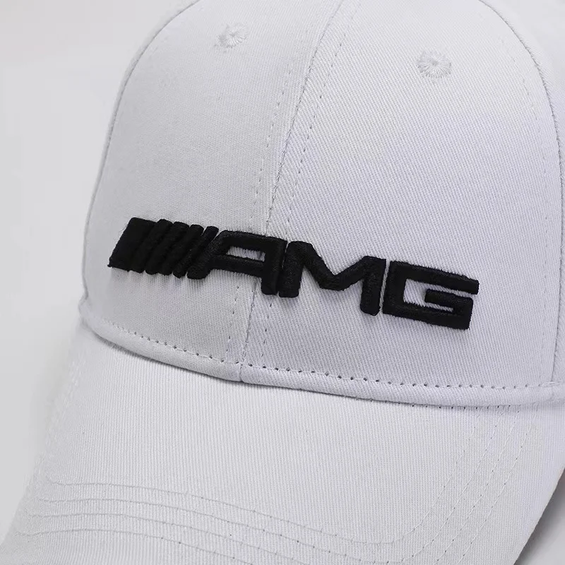 Outdoor Mesh Hat Snapback Summer Sports Hat For Mercedes Benz AMG W212 W204 W168 CLA Embroidered Cap Key Rings