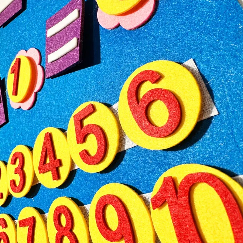 1 шт. Дети дети занятая доска раннее образование просвещение Когнитивная Математика войлочная доска